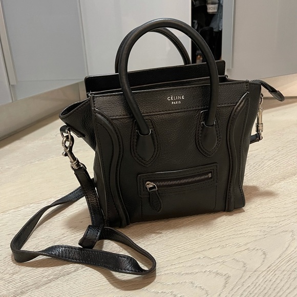 Celine Nano Luggage Tote in Black - Picture 1 of 5